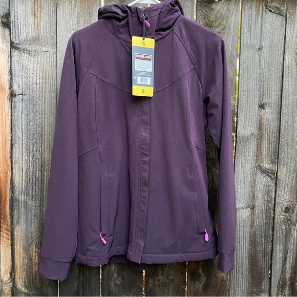 Kirkland Signature Softshell Jacket S Ladies Water Repellent Wind Resistant - Picture 1 of 12